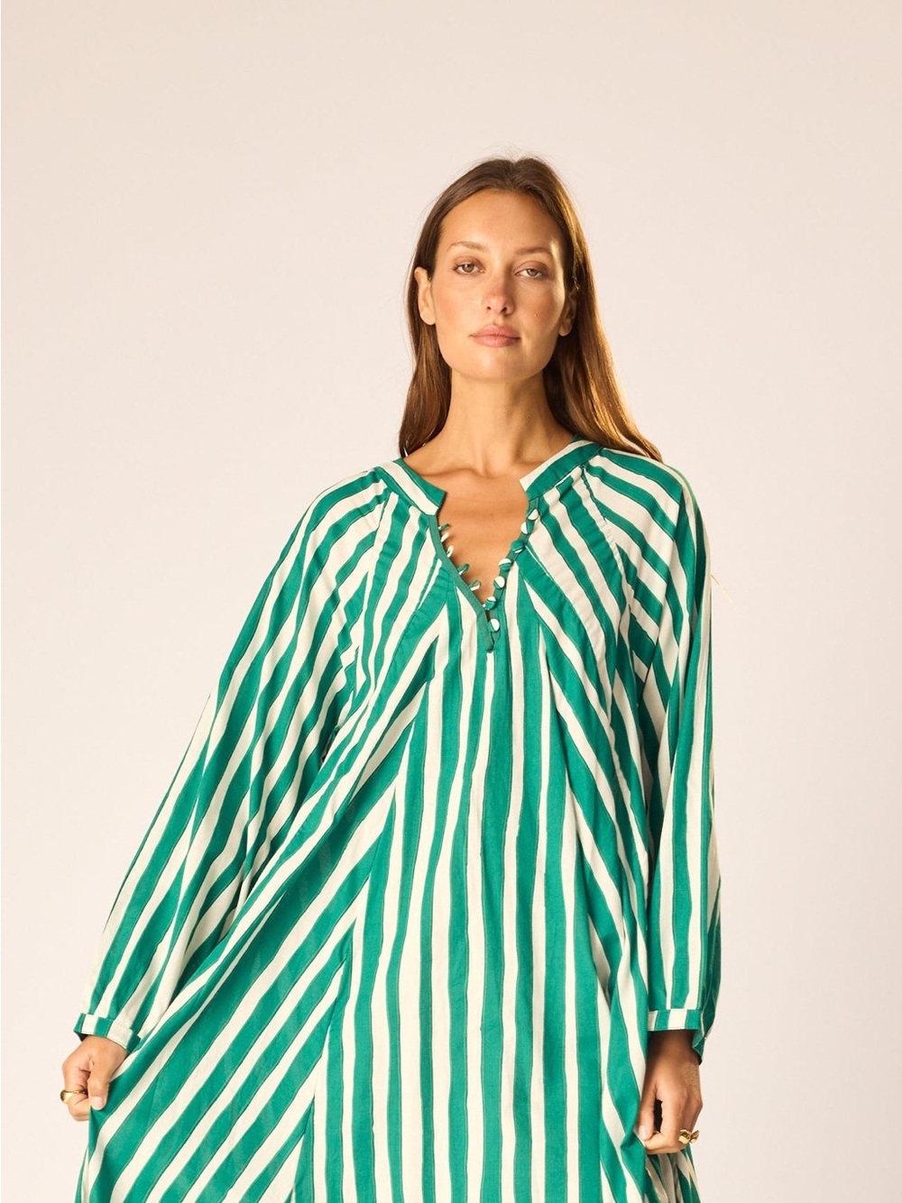 Natalie Martin BATIK STRIPE LAWN Dress Size Small